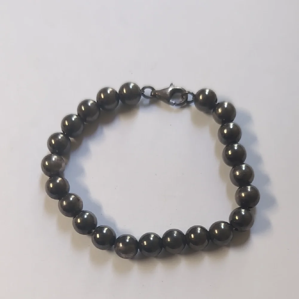 Black‎ Spherical Bead Jewelry Bracelet